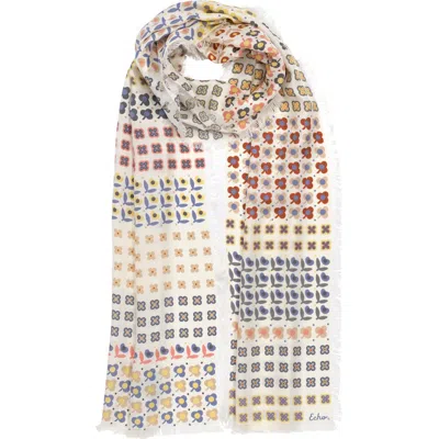 Echo Clover Silk Oblong In Multi