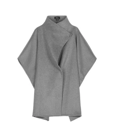 Echo Collar Ruana In Grey Heather