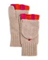 Echo Colorblock Pop Top Mittens In Blue