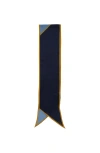 Echo Colorblock Silk Bias Scarf In Black
