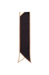 Echo Colorblock Silk Bias Scarf In Black