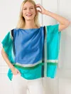Echo Colorblock Topper - Bluebell - S/m Talbots