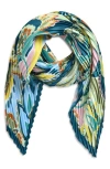Echo Crazy Pleated Diamond Scarf In Multi
