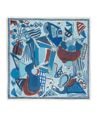 Echo Cubists Square In Blue