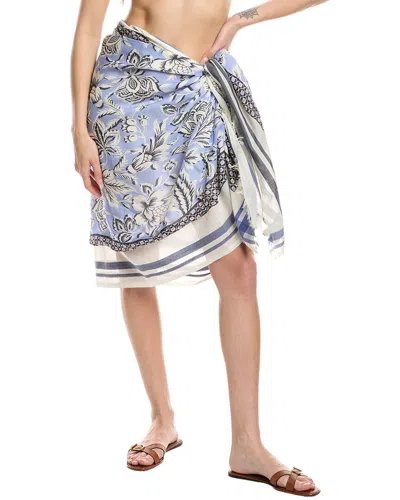 Echo Delamere Patched Pareo In Blue
