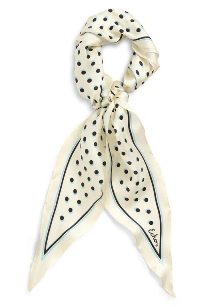 Echo Dot Silk Diamond Scarf In Red