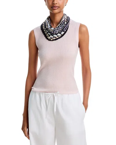 Echo Dots On Dots Pleated Diamond Scarf In Black