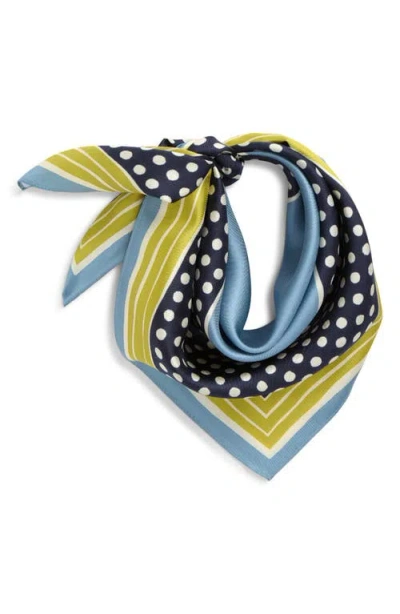 Echo Dotty Silk Bandana In Gray