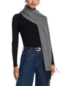 Echo Double Face Scarf In Black