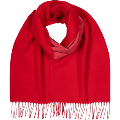 Echo Double Face Scarf In Cherry