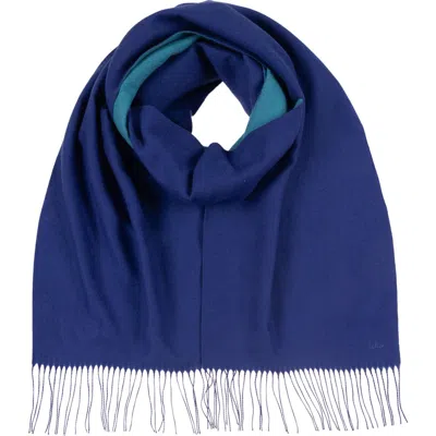 Echo Double Face Scarf In Ultramarine