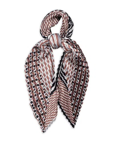 Echo Downtown Pleated Diamond Scarf In Black