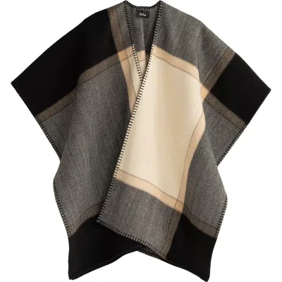 Echo Exploded Plaid Ruana In Navy