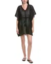 Echo Eyelet Butterfly Caftan In Black