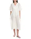 Echo Eyelet Maxi Caftan In White