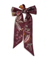 Echo Falling Leaves Silk Ribbon Scarf In Purple