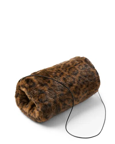 Echo Faux Fur Muff In Brown