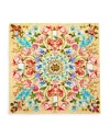 Echo Flourish Floral Silk Scarf In Banana