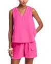 Echo Gauze Tank Top In Pink Lemonade