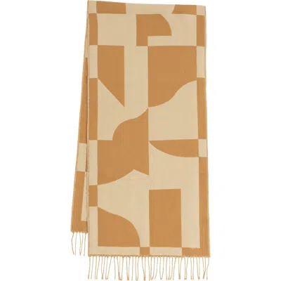 Echo Geo Double Face Jacquard In Brown