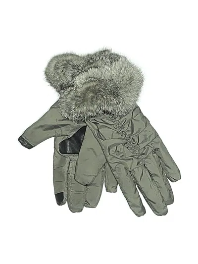 Pre-owned Echo Gloves In Gray