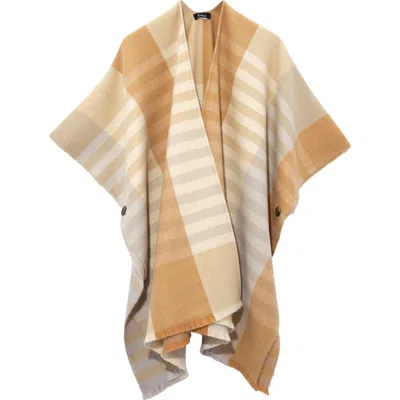 Echo Gramercy Plaid Ruana In Neutral