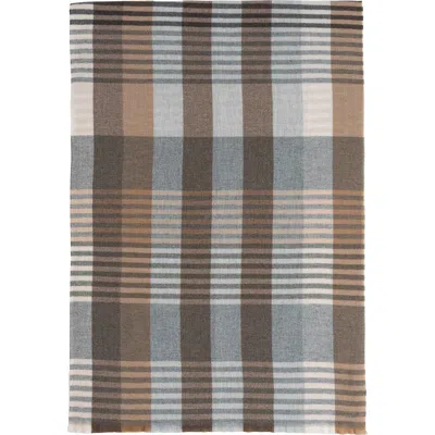 Echo Gramercy Plaid Wrap In Brown