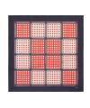 Echo Grid Dots Silk Square In Black