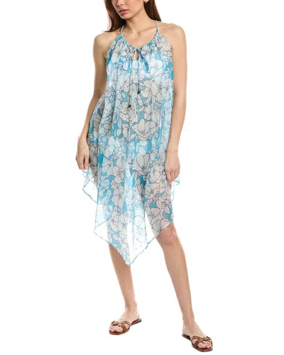 Echo Handkerchief Dress In Blue