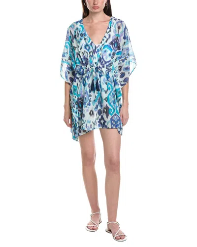 Echo Ikat Butterfly Caftan In Blue