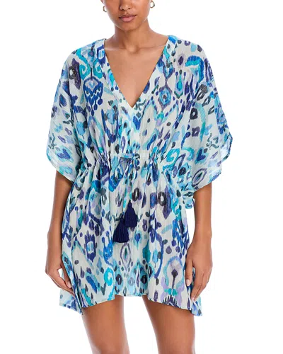 Echo Ikat Caftan Swim Cover-up In Sky Blue