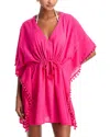 Echo Lamai Butterfly Caftan Swim Cover-up In Pink