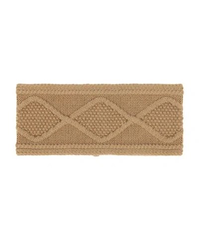 Echo Modernist Block Headband In Camel Heather