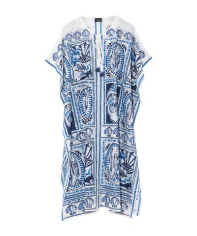 Echo Montauk Tile Caftan In Blue