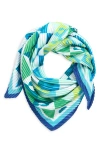 Echo Mosaic Geo Pleated Diamond Scarf