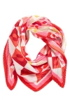 Echo Mosaic Geo Pleated Diamond Scarf