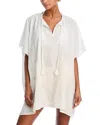 Echo Neptune's Garden Caftan Swim Cover-up In White