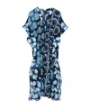 Echo New York Batik Maxi Caftan In Green