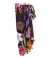 Echo New York Botanica Sarong Wrap In White