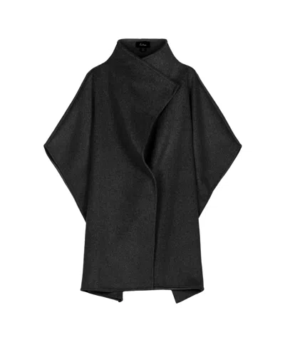 Echo New York Collar Ruana In Black