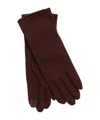 Echo New York Comfort Stretch Long Touch Gloves In Burgundy