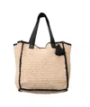 Echo New York Crochet Beach Bag In Brown
