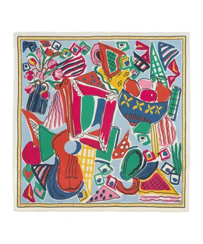 Echo New York Cubists Oversized Square Scarf In Multi