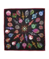 Echo New York Deck The Halls 35" Silk Square Scarf In White
