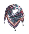 Echo New York Dotty Floral 42" Tassel Square Scarf