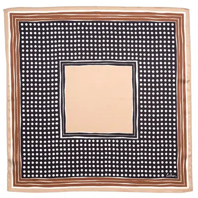 Echo New York Dotty Silk Bandana In Black