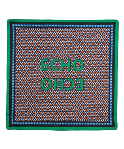 Echo New York Echo Echo Silk Bandana In Blue