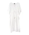 Echo New York Eyelet Butterfly Maxi Caftan In Black