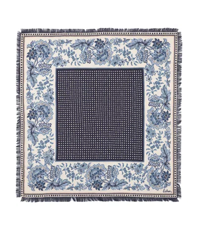 Echo New York Floral 21" Bandana In Burgundy