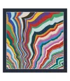 Echo New York Geode 50" Wool Square Scarf In Multi